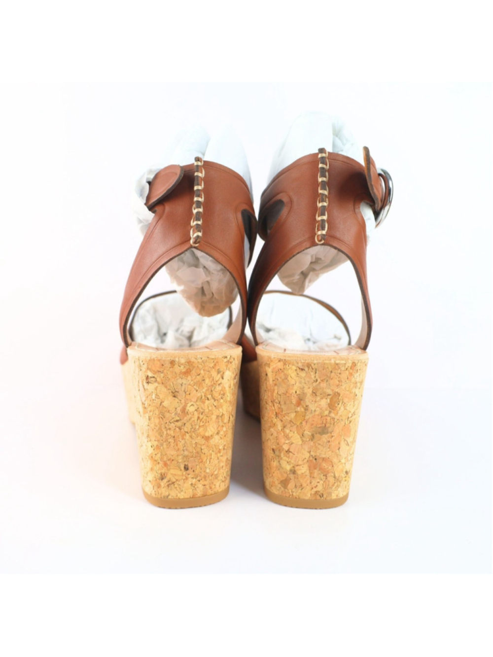 Dolce Vita Linda Cork Platform Slingback Sandal Brown Size 8.5- 0310 - Picture 11 of 14